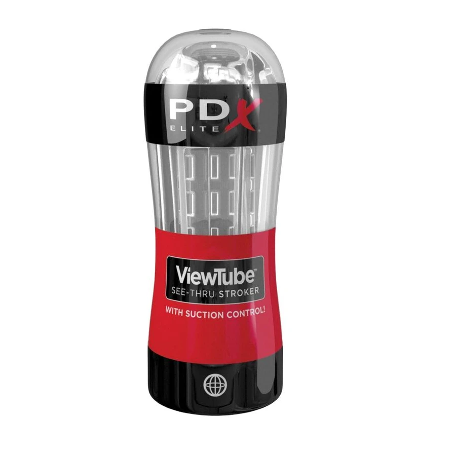 PDX ELITE - STROKER VIEWTUBE CONTROL ASPIRAZIONE TRASPARENTE